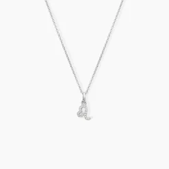 Collier Astra Argent Blanc Oxyde De Zirconium