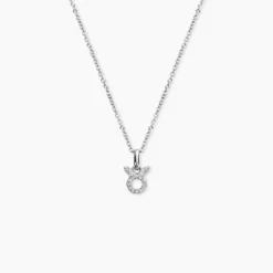 Collier Astra Argent Blanc Oxyde De Zirconium
