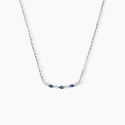 Collier Astrea Argent Blanc Spinelle Oxyde De Zirconium
