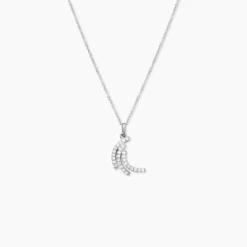 Collier Augustus Argent Blanc Oxyde De Zirconium