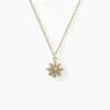 Collier Aurore Acier Jaune Oxyde De Zirconium