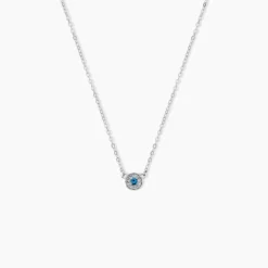 Collier Auxana Argent Blanc Oxyde De Zirconium