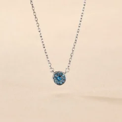 Collier Auxana Argent Blanc Oxyde De Zirconium