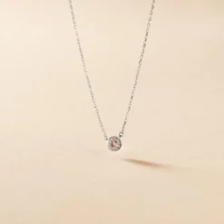 Collier Auxana Argent Blanc Oxyde De Zirconium