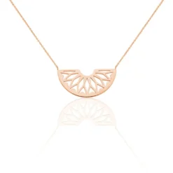 Collier Auxane Acier Rose
