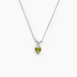 Collier Avalon Argent Blanc Oxyde De Zirconium