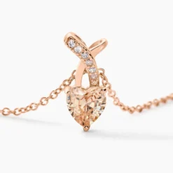 Collier Avalon Argent Rose Oxyde De Zirconium