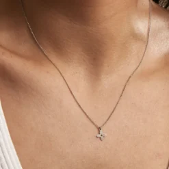 Collier Avra Argent Blanc