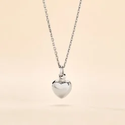 Collier Barbara Argent Blanc