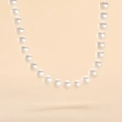Collier Baroque Or Jaune Perle De Culture