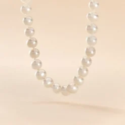 Collier Baroque Or Jaune Perle De Culture
