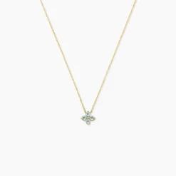 Collier Belovia Or Jaune Topaze