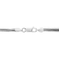 Collier Benedicta Argent Blanc