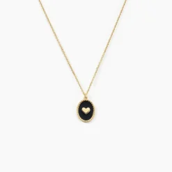 Collier Black Jack Or Jaune