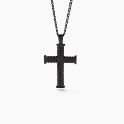Collier Black Love Acier Bicolore