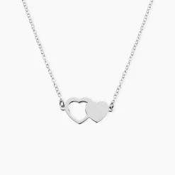Collier Blandine Argent Blanc
