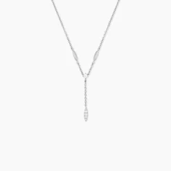 Collier Bormana Argent Blanc Oxyde De Zirconium