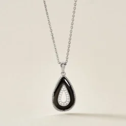 Collier Boyce Argent Blanc Céramique Oxyde De Zirconium