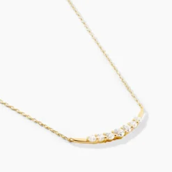 Collier Brannon Or Jaune Oxyde De Zirconium