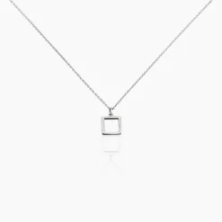Collier Brielle Argent Blanc
