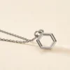 Collier Brielle Argent Blanc