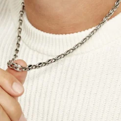 Collier Cadia Acier Blanc