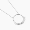 Collier Camil Argent Blanc Oxyde De Zirconium