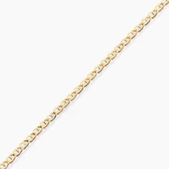 Collier Capucin Or Jaune Maille Marine Plate