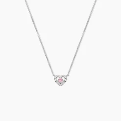 Collier Carren Argent Blanc Oxyde De Zirconium