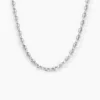 Collier Carrus Argent Blanc