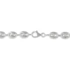 Collier Carrus Maille Grain De Cafe Argent Blanc
