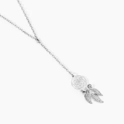 Collier Catchy Argent Blanc