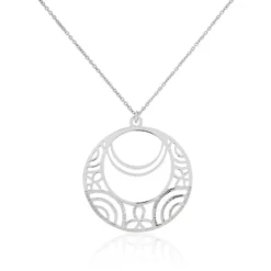 Collier Celtes Argent Blanc