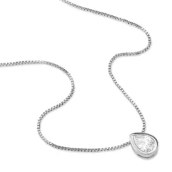 Collier Cherice Argent Blanc Oxyde De Zirconium