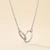 Collier Cherise Argent Blanc