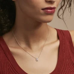 Collier Classical Plaqué Or Jaune Oxyde De Zirconium
