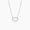 Collier Clem Argent Blanc