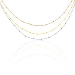 Collier Clorinthe Argent Tricolore