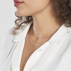 Collier Clorinthe Argent Tricolore