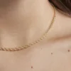 Collier Cordelia Danilo Maille Corde Or Jaune