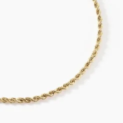Collier Cordelia Maille Corde Or Jaune
