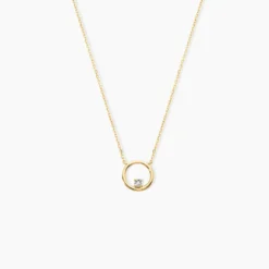 Collier Cornioa Or Jaune Diamant