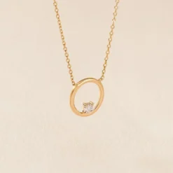 Collier Cornioa Or Jaune Diamant