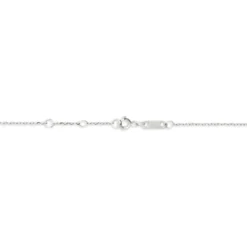 Collier Courbes Or Blanc Diamant