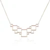 Collier Crispine Acier Rose