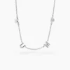 Collier Cœur D'amour Argent Blanc
