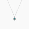 Collier Cyprien Argent Blanc Amazonite