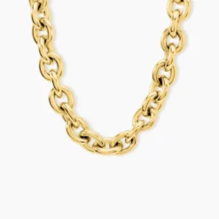 Collier Dafnie Acier Jaune