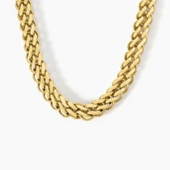 Collier Dafnie Acier Jaune