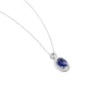 Collier Dally Or Blanc Oxyde De Zirconium Iolite